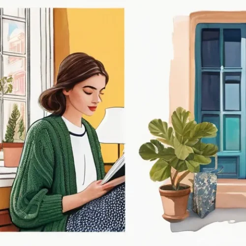 커스텀 패션 굿즈 제작 - **Prompt 1: The Spark of Inspiration**
    "A stylish young woman, in her late 20s, with a thoughtfu...