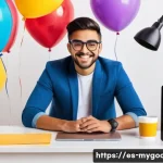 굿즈를 위한 크라우드펀딩 플랫폼 활용법 - A vibrant crowdfunding campaign scene featuring a young Hispanic entrepreneur enthusiastically prese...